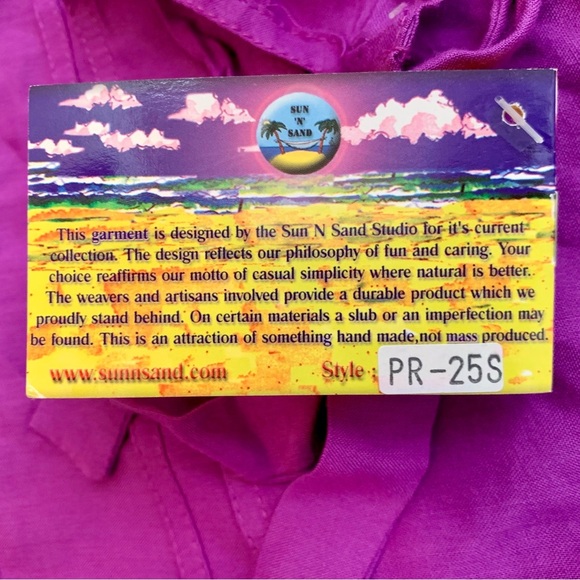 NWT Sun 'n' Sand Purple Wrap Around Tie Multi-Use Garment OSA - Picture 8 of 11